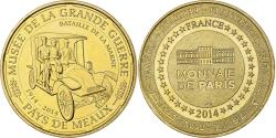 World Coins - France, Tourist token, Musée de la grande guerre, 2014, Monnaie de Paris