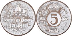 World Coins - Coin, Sweden, 5 Öre, 1953