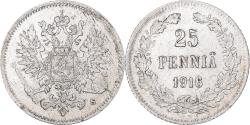 World Coins - Coin, Finland, Nicholas II, 25 Penniä, 1916, Helsinki, , Silver
