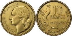 World Coins - France, 10 Francs, Guiraud, 1952, Beaumont - Le Roger, Aluminum-Bronze