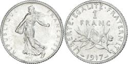 World Coins - Coin, France, Semeuse, Franc, 1917, Paris, , Silver, KM:844.1, Gadoury:467