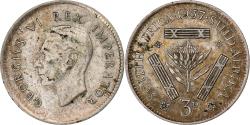 World Coins - South Africa, George VI, 3 Pence, 1937, Pretoria, Silver, , KM:26