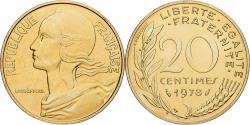 World Coins - Coin, France, Marianne, 20 Centimes, 1978, Paris, série FDC,