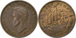 World Coins - United Kingdom, George VI, 1/2 Penny, 1938, London, Bronze, , KM:844