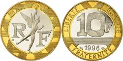 World Coins - Coin, France, Génie, 10 Francs, 1996, Paris, Proof, , Aluminum-Bronze