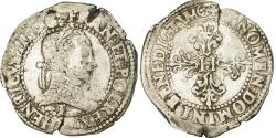 World Coins - Coin, France, Henri III, Franc au Col Plat, 1581, Angers, , Silver
