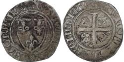 World Coins - France, Charles VI, Blanc Guénar, 1380-1422, Uncertain mint, Silver,