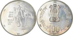 World Coins - Coin, INDIA-REPUBLIC, 100 Rupees, 1981, Mumbai, Bombay, , Silver