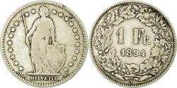 World Coins - Coin, Switzerland, Franc, 1894, Paris, , Silver, KM:24