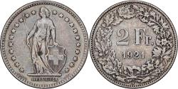 World Coins - Switzerland, 2 Francs, 1921, Bern, Silver, , KM:21