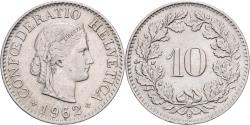 World Coins - Switzerland, 10 Rappen, Libertas, 1962, Bern, Copper-nickel, , KM:27