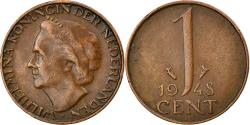 World Coins - Coin, Netherlands, Wilhelmina I, Cent, 1948, , Bronze, KM:175