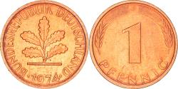 World Coins - Coin, GERMANY - FEDERAL REPUBLIC, Pfennig, 1974, Stuttgart, , Copper