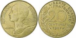 World Coins - France, 20 Centimes, Marianne, 1987, Pessac, Aluminum-Bronze, , KM:930
