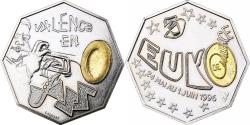 World Coins - France, 3 Euro, 1996, Valence, Euro des villes, Bimetallic,