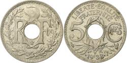 World Coins - France, 5 Centimes, 1938, Paris, star, Maillechort, , Gadoury:171