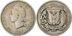 World Coins - Dominican Republic, 10 Centavos, 1967, Copper-nickel, , KM:19a