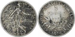 World Coins - France, Semeuse, Franc, 1899, Paris, , Silver, KM:844.1, Gadoury:467