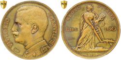 World Coins - Italy, Vittorio Emanuele III, 100 Lire, 1910, Rome, Pattern, Bronze, PCGS