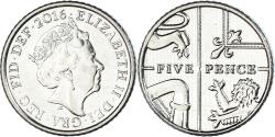 World Coins - Coin, Great Britain, 5 Pence, 2016