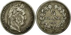 World Coins - Coin, France, Louis-Philippe, 1/4 Franc, 1845, Paris, , Silver