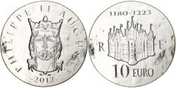 World Coins - France, 10 Euro, Philippe II Auguste, 2012, Monnaie de Paris, Silver,
