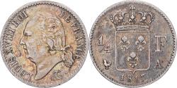 World Coins - France, Louis XVIII, 1/4 Franc, 1817, Paris, Silver, , KM:714.1