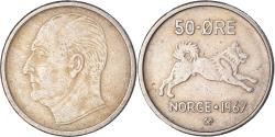 World Coins - Coin, Norway, 50 Öre, 1967