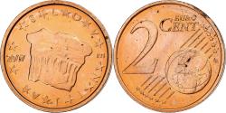 World Coins - Slovenia, 2 Euro Cent, BU, 2007, Vantaa, Copper Plated Steel,