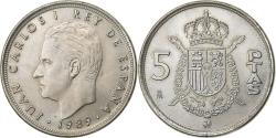 World Coins - Spain, Juan Carlos I, 5 Pesetas, 1989, Copper-nickel, , KM:823