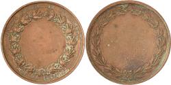 World Coins - France, Medal, Société d'Emulation de Lisieux, Copper,