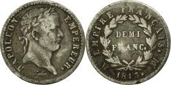 World Coins - Coin, France, Napoléon I, 1/2 Franc, 1813, Marseille, , Silver