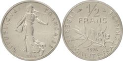 World Coins - Coin, France, 1/2 Franc, 1974, , Nickel, KM:P497, Gadoury:91.P1