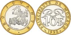 World Coins - Coin, Monaco, Rainier III, 10 Francs, 1998, , Bi-Metallic, KM:163