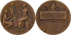 World Coins - France, Medal, Association des Classes Moyennes, 1912, Bronze, Legastelois