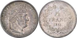 World Coins - France, Louis Philippe I, 1/2 Franc, 1831, Paris, Silver, , Gadoury:408