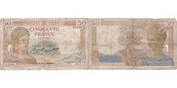 World Coins - France, 50 Francs, Cérès, 1936, E.5244, VG(8-10), Fayette:17.31