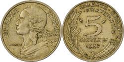World Coins - France, 5 Centimes, Marianne, 1987, Paris, Aluminum-Bronze,