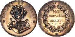 World Coins - France, Medal, Collège de Meaux, Anciens Elèves, Instruction,