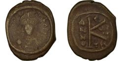 Ancient Coins - Coin, Maurice Tiberius, Half Follis, 590-591, Thessalonica, , Copper