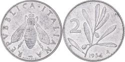 World Coins - Coin, Italy, 2 Lire, 1954, Rome, , Aluminum, KM:94