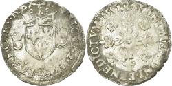 World Coins - Coin, France, Henri II, Douzain aux croissants, 1551, Rouen, , Billon