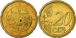 World Coins - Slovakia, 20 Euro Cent, 2009, Kremnica, Brass, , KM:99