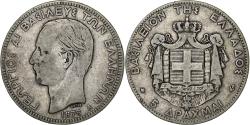 World Coins - Greece, George I, 5 Drachmai, 1875, Paris, Silver, , KM:46