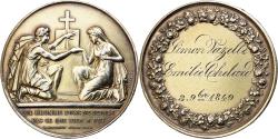 World Coins - France, Medal, Noces, Mariage, Religion, 1849, Vermeil, Petit,