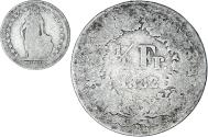 World Coins - Coin, Switzerland, 1/2 Franc, 1882, Bern, , Silver, KM:23