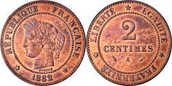 World Coins - Coin, France, Cérès, 2 Centimes, 1882, Paris, , Bronze, KM:827.1