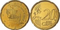 World Coins - Cyprus, 20 Centimes, 2008, Nordic gold,