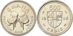 World Coins - Ghana, 500 Cedis, 1996, Nickel-brass, , KM:34