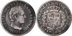 World Coins - Coin, ITALIAN STATES, SARDINIA, Carlo Felice, 50 Centesimi, 1828, Torino